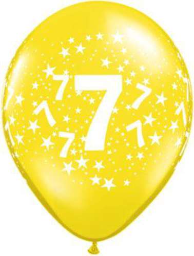 Number 7 Party Balloons - Click Image to Close